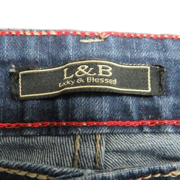 L&B Skinny Leg Jeans Women's Size 6 Medium Wash Blue Denim 32X30.5 - Picture 3 of 11